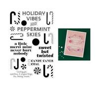 Hero Arts A Little Merri-Mint Clear Stamps from The Candy Cane Season Collection