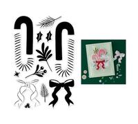 Hero Arts Candy Cane Swag Clear Stamps from The Candy Cane Season Collection