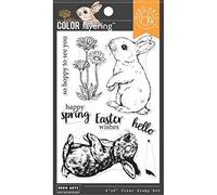 Hero Arts CM589 Color Layering Bunny Clear Stamp Set