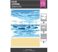 Hero Arts Color Layering Harbor Stencils from The Seaside Blooms Collection