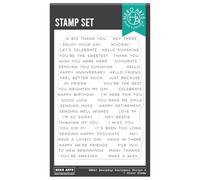 Hero Arts Everyday Sentiment Strips 2 Clear Stamp Set
