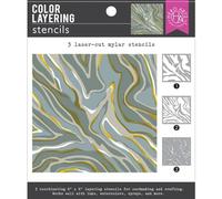Hero Arts SA265 Color Layering Marbling Stencils