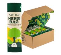 HERO BAG 50L PlantBased Heavy Duty Kitchen Bin Bags with Drawstrings Extra