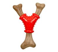 Hero Bonetics Noisy Joint Wishbone - Promotes Healthy Teeth, Gums and Mind - Wood Scented - for Large Dogs
