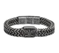 Hero Company American Eagle Don’t Tread On Me Men’s Bracelet - Stainless Steel Bracelet for Men - Helps Pair Veterans with a Service Dog or Shelter Dog
