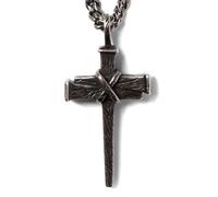 Hero Company Cross Necklace for Men - ‘Nailed to the Cross Galatians 2:20' Stainless Steel Christian Necklace - Helps Pair Veterans with a Service Dog or Shelter Dog