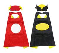 Hero Costume Capes, Kids Super Capes & Masks, Hero Fancy Dress Costumes, Birthday Party Dress Up Girls & Boys - 2PCS