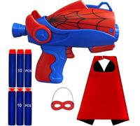 Hero Costume Cosplay Set Cape Mask Shooter - Boys Gift Age 3 4 5 6 7 8 9, Childs Dress Up Accessories, Super Hero Play Game or a Costume Accessories