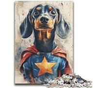 Hero Dachshund 2000 Piece Jigsaw Puzzles for Teenagers,Educational Games Home Decoration Artists Collection,Fine Art (70X100cm)
