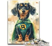 Hero Dachshund Jigsaws 1000 Pieces for Adults,for Educational Game Challenge Toy for Is Ideal As A Gift for The Whole Family (38x52cm)