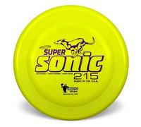 Hero Disc USA Hero SuperSonic 215 K9 Taffy Plastic Dog Disc, Puncture Resistant Dog Flying Disc (Yellow)