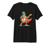 Hero Duck Costume in Cape for Rock Guitar Lovers Premium T-Shirt