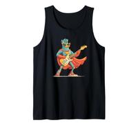 Hero Duck Costume in Cape for Rock Guitar Lovers Tank Top