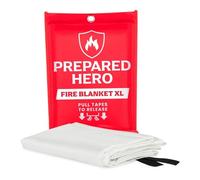 Hero Extra Large Emergency Fire Suppression Blanket - 1 Pack, XL Fiberglass Fire Blanket, 47” x 71”