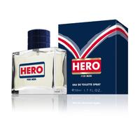MAYFAIR HERO FOR MEN 50ML EDT SPRAY FOR HIM - NEW BOXED & SEALED - FREE P&P - UK