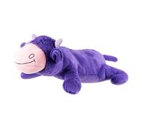 Hero Giant Chuckles Ball Plush Dog Toy - Dog Squeaky Toys - Durable Ball with Grunt Squeeker, XL, Cow