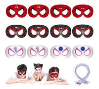 Hero Mask - 12PCS Spider Masks for Kids, Cartoon Party Supplies, Dress Up Face Masks, Carnival Theme Cosplay Performance Photo Props, Party Bag Fillers