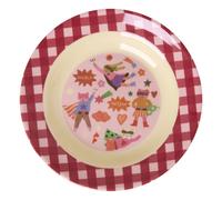 Héro melamine soup plate Pink one size