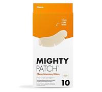 Hero Mighty Pimple Patches Chin, Hydrocolloid Spot Patches, 10 Count | Covers larger breakout areas, Medical grade hydrocolloid, Absorbs gunk in 6 hours, Protects skin from popping and picking
