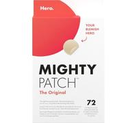 Hero Mighty Pimple Patches Original, Hydrocolloid Spot Patches, 72 Count | Medical grade hydrocolloid, Absorbs gunk in 6 hours, Protects skin from popping and picking, Dermatologically tested
