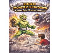 Hero Monster Showdown: Create Epic Monster Comics! A Blank Comic Book for Kids to Draw Superheroes, Giant Villains & Action-Packed Battles