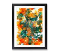 Hero Of The Stars Abstract Framed Wall Art Print A2 Black
