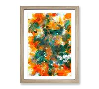 Hero Of The Stars Abstract Framed Wall Art Print A2 Oak