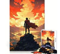 Hero on A Mountaintop 1000 Piece Teenager Puzzles Reason Boost Tight Connection Playful Challenge Home Display (38x26cm)