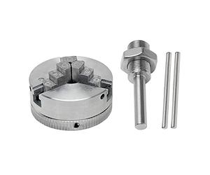hero-s 3-Jaw Lathe Chuck Zinc Alloy Wood Rotary Clamp Drilling Tool Thread Back with Connecting Rod Industrial Wen Lathe Chuck