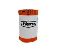 Hero Small 20L Orange Clinical Waste Bag Flat Top Single Layer 50 Bags Per Role Cw001