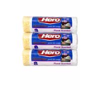 Hero Swing Scented Drawstring White Bin Liners Bags 60 Litre Pack Of 24