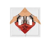 Hero Turning Dual-Texture Decorative Switch Plate â€“ Premium Pc Wall Panel with Full-Face Printed Design, Two-Gang Toggle Switch Cover with 4 Artistic Colored Screws