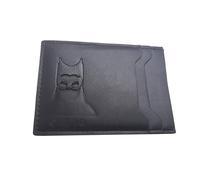 Hero Wallet ID for Men and Woman, Superhero Design with Eyes Hollow Slim Card Holder, Unique Multi Card Slots Heroic Logo Wallet for Dad Husband Boyfriend Wife Father's Day Christmas