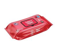 Hero Wipes On Scene Decon Body Wipes for Firefighters (48 Count) - 98% Carcinogen Removal - Natural Alcohol Free Formulation Removes Soot, Smoke and Toxins - Made in USA