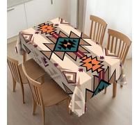 HEROARMOUR Rectangle Aztec Print Tablecloth Washable Native American Table Cover Western Tribal Table Cloth for Party Picnic Dinner Outdoors Home Decor 54x72Inches
