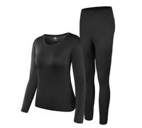 HEROBIKER Damen Thermounterwäsche Set Ultra Soft Top & Bottom Base Layer Lange Unterhose Winer Warm mit Fleece Gefüttert