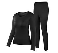 HEROBIKER Damen Thermounterwäsche Set Ultra Soft Top & Bottom Base Layer Lange Unterhose Winer Warm mit Fleece Gefüttert