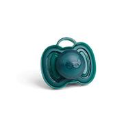 Herobility Pacifiers for 0 - 6 Month Baby Dark Green | BPA Free, Thin & Soft Silicone Material, Large Air Vents | Easy to Clean & Hygienic