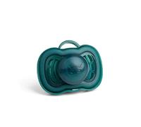 Herobility Pacifiers for 6 - 12 Month Baby Dark Green | BPA Free, Thin & Soft Silicone Material, Large Air Vents | Easy to Clean & Hygienic