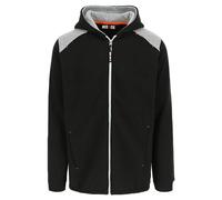 Herock Juno Men's Workwear Hoodie, Stylish, Functional, Comfortable, Warm, Durable, Hooded Sweater - Long Zip, Side Pockets, Long Back, Rib Knitted Cuffs - For Builders and Tradesmen