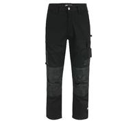 Herock Mars Men's Workwear Utility Cargo Trousers - Stylish, Functional, Extendable, Water Repellent, Durable - Multi Tool Pockets, Knee Pockets - for Builders and Tradesmen Black