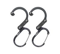 HEROCLIP Small - Carabiner Clip and Hook, Bag, Purse, Backpack Hanger, Baby Pushchair Hook, Keyring Carabiner and Multifunction for Camping, Fishing, Hiking Or Travel, Hang Anything, Anywhere