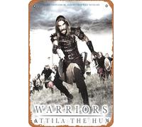 Heroes and Villains: Attila the Hun Movies Vintage Tin Sign 8X12 inches,Film and Television Retro Metal Sign Art Wall Decor for Home Cafes Office Store Karaoke Pubs Club Gift Plaque.
