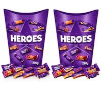 Heroes Assorted Miniature Chocolate Gift Box - 290g (Pack of 2)| Assorted Mini-Size Milk Chocolate Bars | Thank you gift, Perfect Treat for Sharing and Great for Gifting,Christmas, For All Occasions