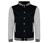 Heroes Inc. Harry Potter Varsity Jacket Mens Long Sleeve Gryffindor Coat Black Medium