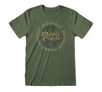 Lord Of The Rings Middle Earth Adults Green T-Shirt - Large
