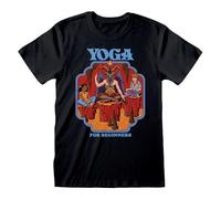Heroes Inc Steven Rhodes - Yoga for Beginners - Front Print T-Shirt Black - XXL