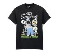 Heroes Inc. The Simpsons Treehouse of Horror T-Shirt - Officially Licensed Adult Graphic Tee, Premium Cotton, Halloween & Horror Fan Gift (UK, Alpha, S, Regular, Regular) Black