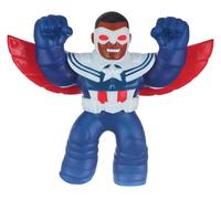 Heroes of Goo Jit Zu Goo Jit Zu Marvel Hero Pack. Captain America - Sam Wilson - Squishy 4.5-Inch Tall. Ideal Christmas or Birthday present boys. Superhero toy. (41371)