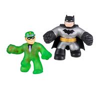 Heroes of Goo Jit Zu DC Versus Pack - 2 Stretchy, Squishy Figures with Super Squishy Batman versus Super Gooey Riddler, Perfect Christmas/Birthday Present for Kids Age 4+